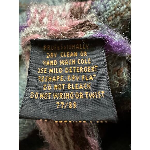 Eddie Bauer 100% Wool Cardigan Sweater Women s M Relaxed Nordic Fairisle classic - Picture 6 of 13